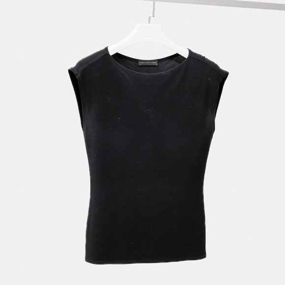 Marie Saint Pierre Black Sleeveless Top - Picture 1 of 7